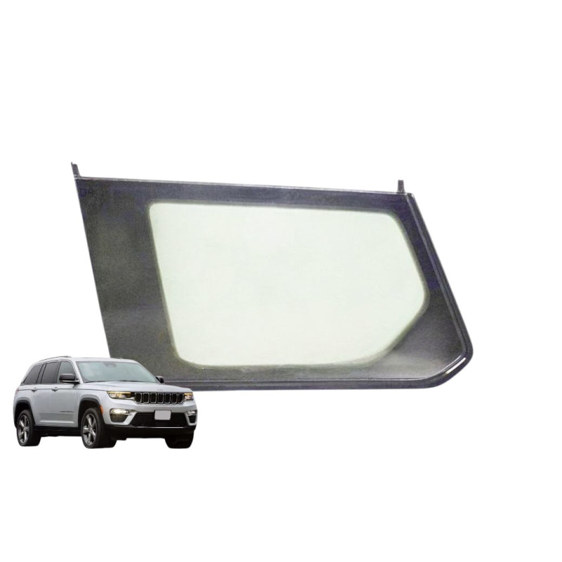 SZYBA TYLNA TYŁ  JEEP GRAND CHEROKEE 2022- LEWA TYLNA STAŁA Z LISTWĄ