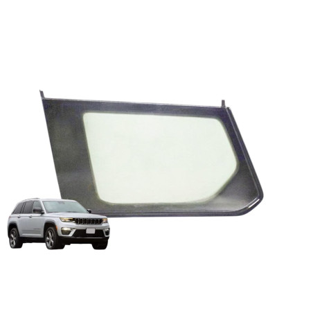 SZYBA TYLNA TYŁ  JEEP GRAND CHEROKEE 2022- LEWA TYLNA STAŁA Z LISTWĄ