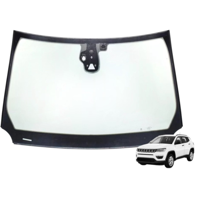 SZYBA CZOŁOWA JEEP COMPASS 2017- ZIELONA KAMERA CZUJNIK DESZCZU I WILGOCI