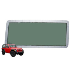 SZYBA BOCZNA BOK JEEP WRANGLER 3D JL 2018- LEWA TYLNA TYŁ CIEMNA LAMINOWANA