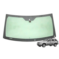 SZYBA CZOŁOWA JEEP GRAND CHEROKEE WK 2005-10 ZIELONA Z CZUJNIKIEM DESZCZU