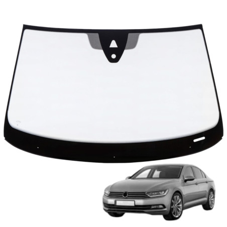 SZYBA CZOŁOWA VW PASSAT B8 2014-23 AKUSTYCZNA KAMERA CZUJNIK OE 3G0 845 011 AT, 3G0845011AT
