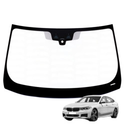SZYBA CZOŁOWA BMW 6 SERIES GT G32 2017- HUD KAMERA CZUJNIK UWAGA! USZKODZONA! OE 51317412647