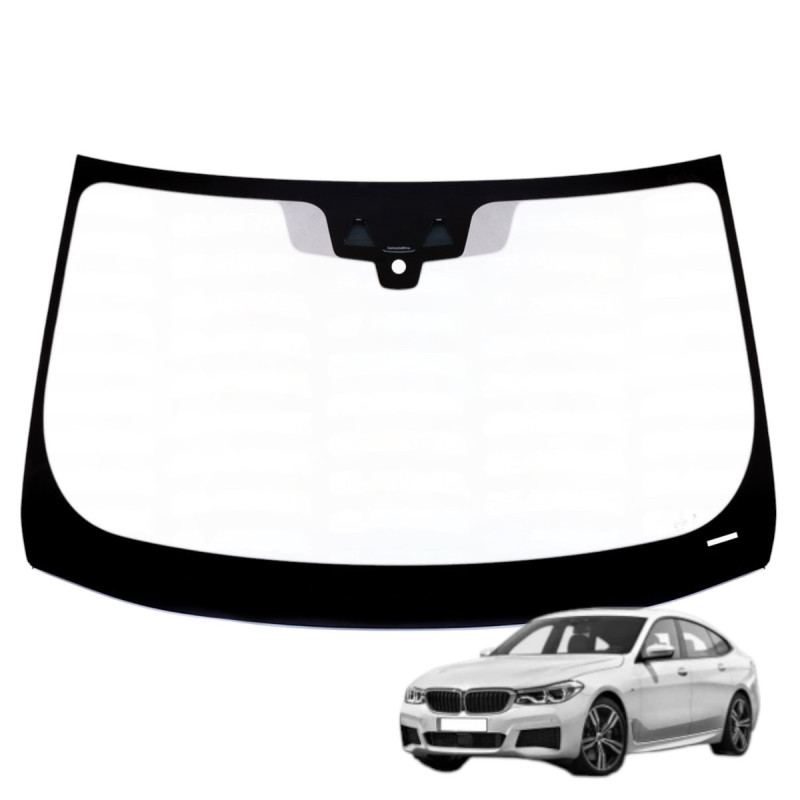 SZYBA CZOŁOWA BMW 6 SERIES GT G32 2017- HUD KAMERA CZUJNIK UWAGA! USZKODZONA! OE 51317412647