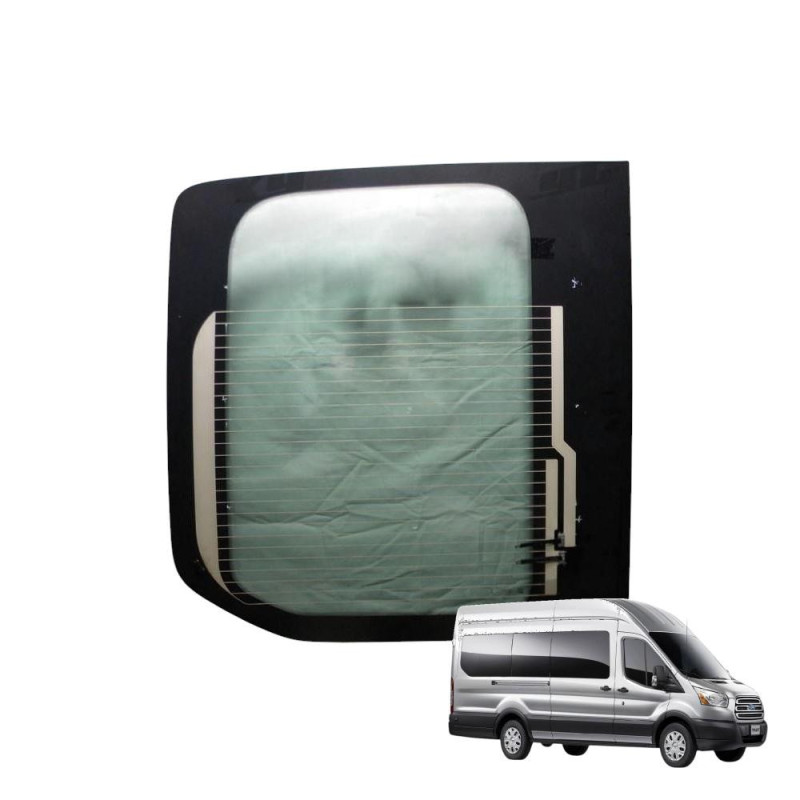 SZYBA TYLNA FORD TRANSIT 2014- PRAWA ZIELONA OGRZEWANA BEZ OTWORU