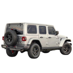 SZYBA TYLNA TYŁ JEEP WRANGLER JL 3/5 DRZWI 2018- CIEMNA 4 OTWORY ROZM.1282X489MM OE 68282133AJ  68282135AK