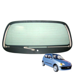 SZYBA TYLNA TYŁ FIAT SEICENTO 1998- ZIELONA OGRZEWANA 51732082, 46512034, 51741367