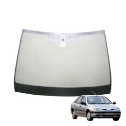 SZYBA CZOŁOWA RENAULT LAGUNA I HBK+EST 1993-00 ZIELONA Z PASEM 7700825978